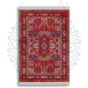 فرشینه از جنس پارچه هازان مخمل ترک طرح سنتی و مدرن برند دفه کد DDSMM460