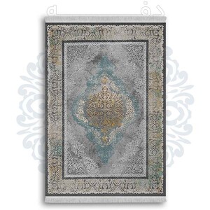 فرشینه از جنس پارچه هازان مخمل ترک طرح سنتی و مدرن برند دفه کد DDSMM474