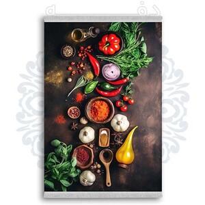 فرشینه از جنس پارچه هازان مخمل ترک طرح آشپزخانه برند دفه کد DK 59