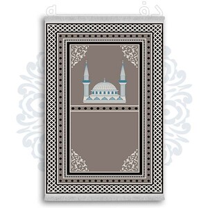 فرشینه از جنس پارچه هازان مخمل ترک طرح سجاده برند دفه کد DSJ 8