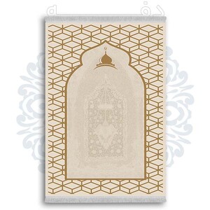فرشینه از جنس پارچه هازان مخمل ترک طرح سجاده برند دفه کد DSJ 20