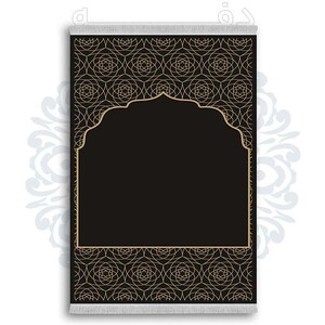 فرشینه از جنس پارچه هازان مخمل ترک طرح سجاده برند دفه کد DSJ 34