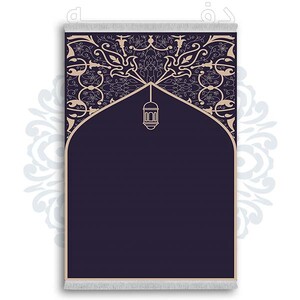 فرشینه از جنس پارچه هازان مخمل ترک طرح سجاده برند دفه کد DSJ 43