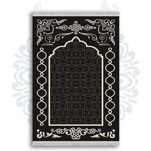 فرشینه از جنس پارچه هازان مخمل ترک طرح سجاده برند دفه کد DSJ 48