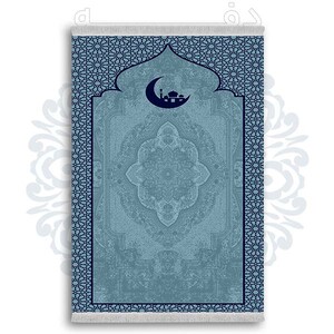 فرشینه از جنس پارچه هازان مخمل ترک طرح سجاده برند دفه کد DSJ 69