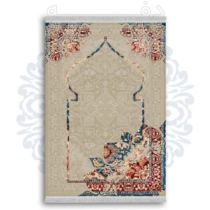فرشینه از جنس پارچه هازان مخمل ترک طرح سجاده برند دفه کد DSJ 88