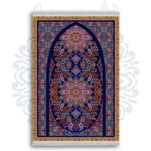 فرشینه از جنس پارچه هازان مخمل ترک طرح سجاده برند دفه کد DSJ 99
