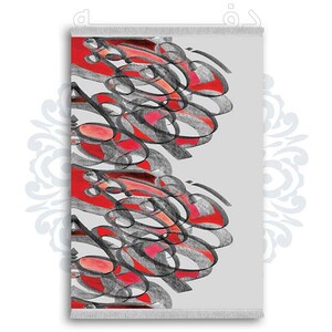 فرشینه از جنس پارچه هازان مخمل ترک طرح فانتزی برند دفه کد DDTB60