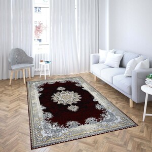 روفرشی کشدار پارچه هازان مخمل تُرک طرح سنتی و مدرن برند دفه کد ULNGM 1200