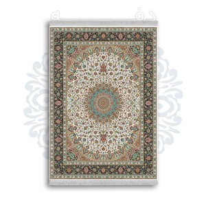 *جدید* فرشینه از جنس پارچه شانل مخمل ترک طرح فانتزی برند دفه کد 106