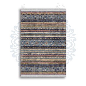 *جدید* فرشینه از جنس پارچه شانل مخمل ترک طرح فانتزی برند دفه کد 298