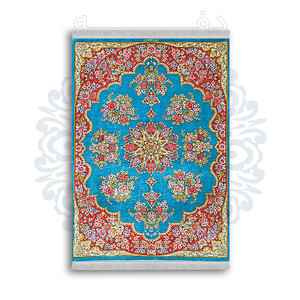 *جدید* فرشینه از جنس پارچه شانل مخمل ترک طرح فانتزی برند دفه کد 516