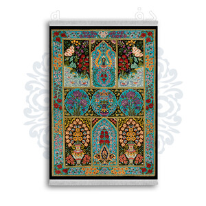 *جدید* فرشینه از جنس پارچه شانل مخمل ترک طرح فانتزی برند دفه کد 525