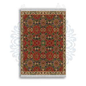 *جدید* فرشینه از جنس پارچه شانل مخمل ترک طرح فانتزی برند دفه کد 529