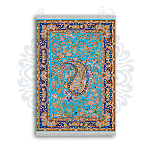 *جدید* فرشینه از جنس پارچه شانل مخمل ترک طرح فانتزی برند دفه کد 539