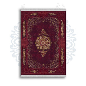 *جدید* فرشینه از جنس پارچه شانل مخمل ترک طرح فانتزی برند دفه کد 1097