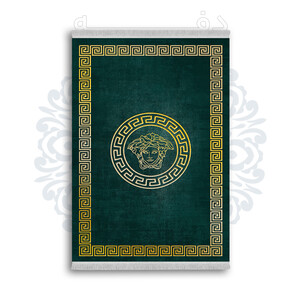 *جدید* فرشینه از جنس پارچه شانل مخمل ترک طرح فانتزی برند دفه کد 1122