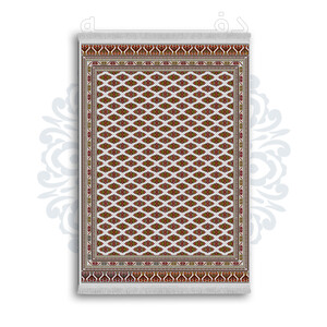 *جدید* فرشینه از جنس پارچه شانل مخمل ترک طرح فانتزی برند دفه کد 1200