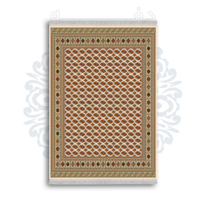 *جدید* فرشینه از جنس پارچه شانل مخمل ترک طرح فانتزی برند دفه کد 1201