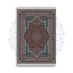 *جدید* فرشینه از جنس پارچه شانل مخمل ترک طرح فانتزی برند دفه کد 1243