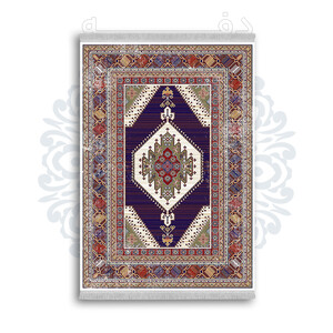 *جدید* فرشینه از جنس پارچه شانل مخمل ترک طرح فانتزی برند دفه کد 1252