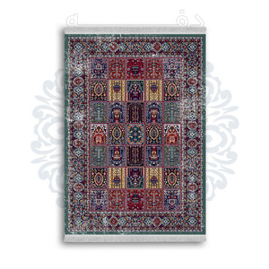 *جدید* فرشینه از جنس پارچه شانل مخمل ترک طرح فانتزی برند دفه کد 1256