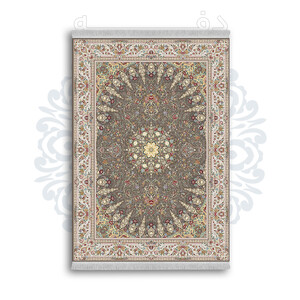 *جدید* فرشینه از جنس پارچه شانل مخمل ترک طرح فانتزی برند دفه کد 1346