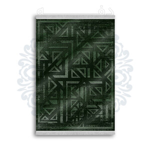 *جدید* فرشینه از جنس پارچه شانل مخمل ترک طرح فانتزی برند دفه کد 1356