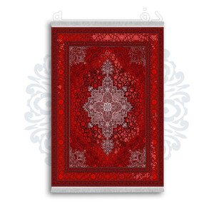 *جدید* فرشینه از جنس پارچه شانل مخمل ترک طرح فانتزی برند دفه کد 1451