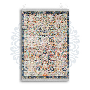 *جدید* فرشینه از جنس پارچه شانل مخمل ترک طرح فانتزی برند دفه کد 1852
