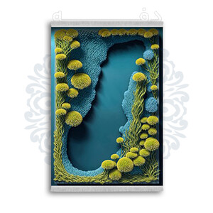 *جدید* فرشینه از جنس پارچه شانل مخمل ترک طرح فانتزی برند دفه کد 2027