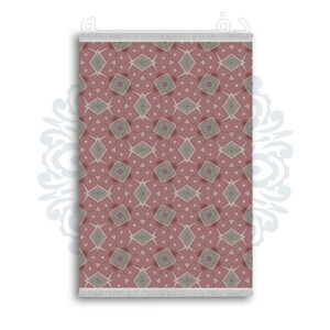 *جدید* فرشینه از جنس پارچه شانل مخمل ترک طرح فانتزی برند دفه کد 2420