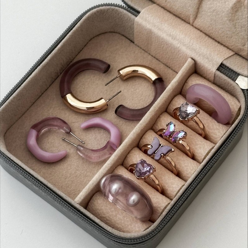 ست انگشتر بنفش