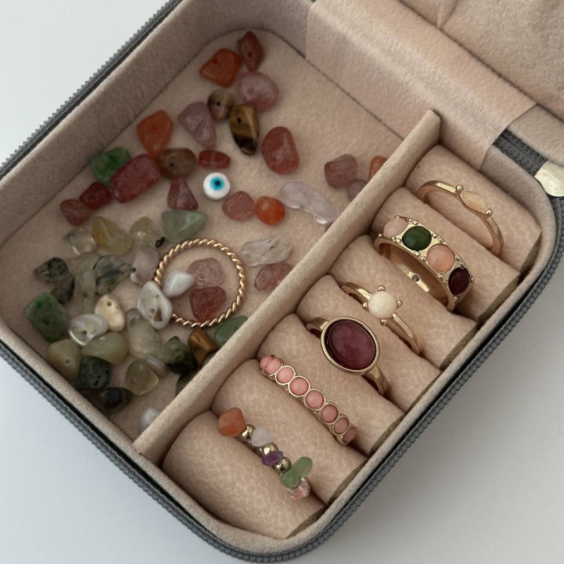 ست انگشتر سنگی