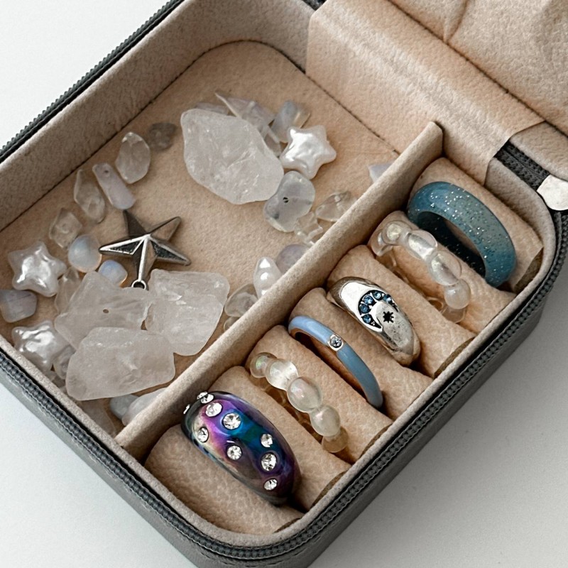 ست انگشتر آبی ماه