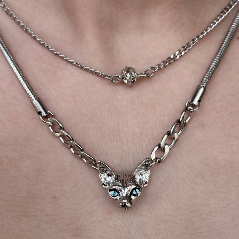 گردنبند گربه دو لاین رادیوم