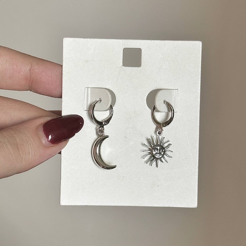 گوشواره استیل ماه و خورشید