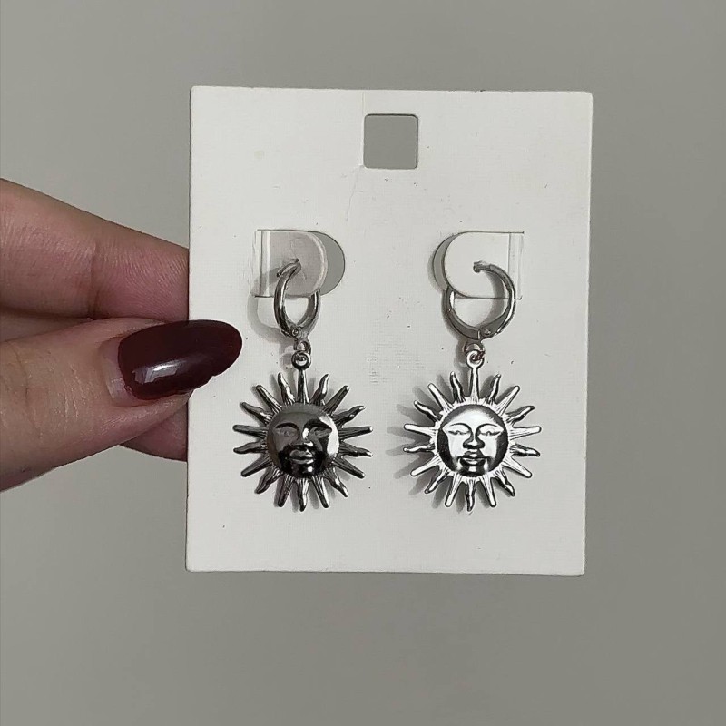 گوشواره خورشید استیل سایز بزرگ