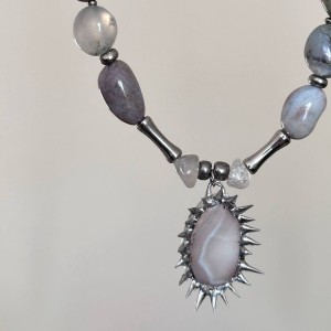 کالکشن گردنبند سنگ طبیعی