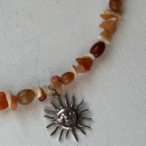 گردنبند تمام سنگ پرحجم خورشید