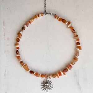 گردنبند تمام سنگ پرحجم خورشید