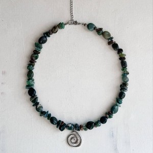 گردنبند تمام سنگ اسپیرال