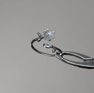 انگشتر گل آبکاری نقره