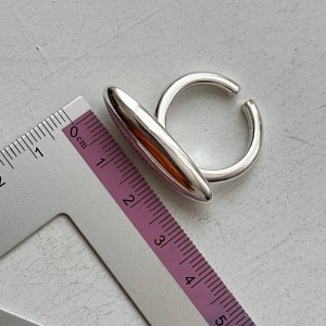 انگشتر دفرمه آبکاری نقره