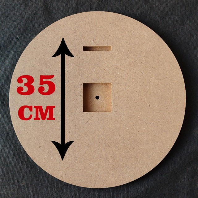 ساعت قطر 35 سانت دایره گرد ضخامت 16 میل  (خام)