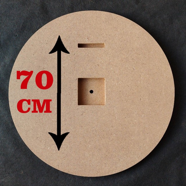 ساعت قطر 70 سانت دایره گرد ضخامت 16 میل  (خام)