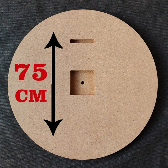 ساعت قطر 75 سانت دایره گرد ضخامت 16 میل  (خام)