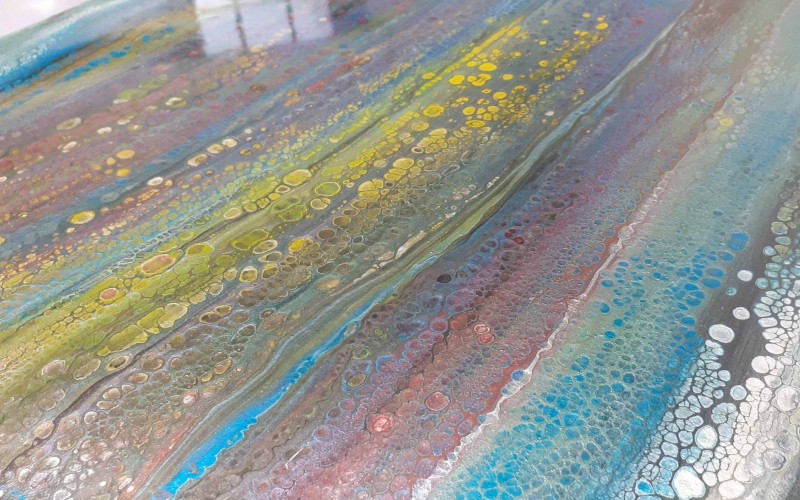 تکنیک آبستره با رزین