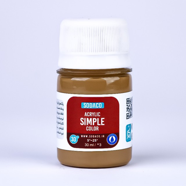 رنگ نسکافه ای اکریلیک ساده  هنری 30 میل  سوداکو 330