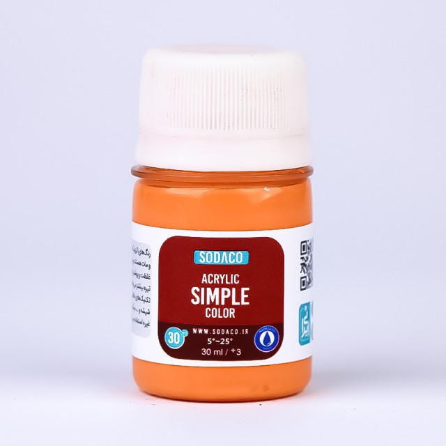 رنگ مرجانی اکریلیک ساده  هنری 30 میل  سوداکو 351